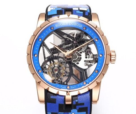 BBR Factory Roger Dubuis Replicas Excalibur RDDBEX0393 Blue Watchband: A New Era in Tourbillon Timepieces