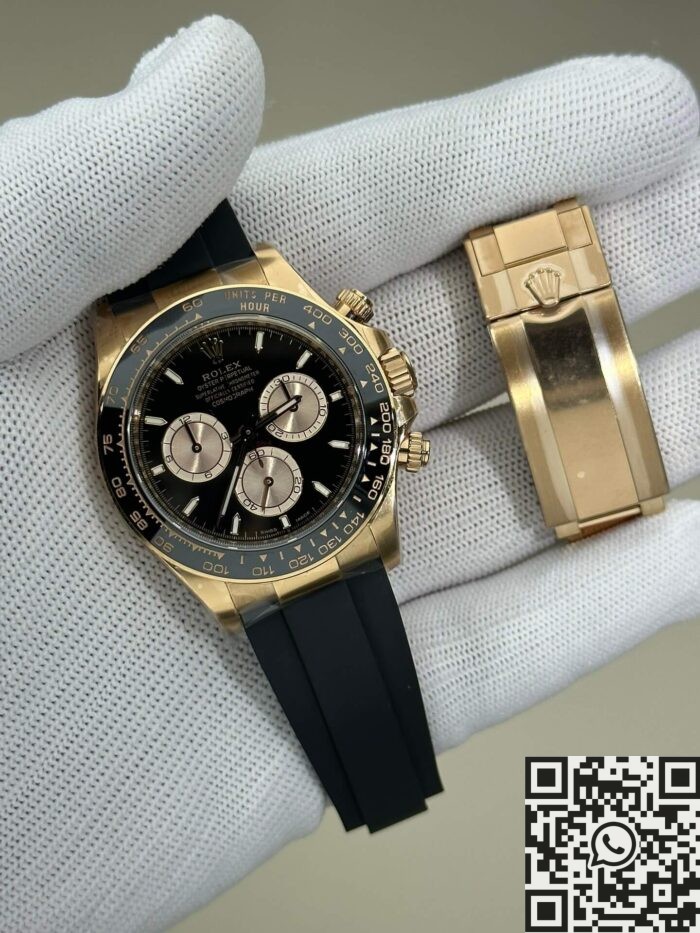 Clean Factory New Rose Gold Replica Rolex Daytona M126515-0002 with the 4131 Movement