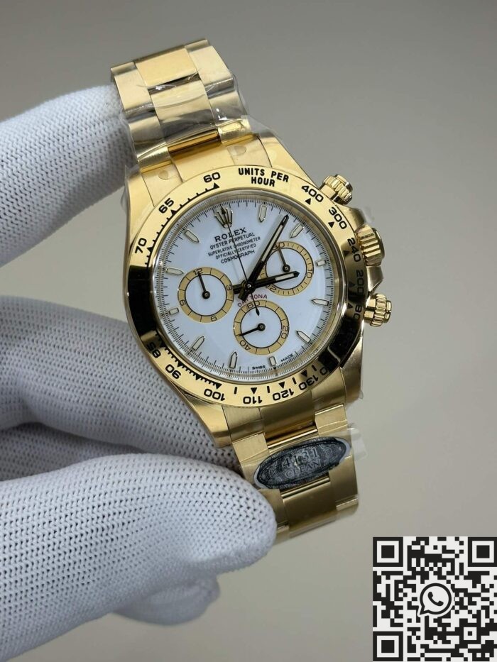 Clean Factory New All-Gold Fake Watches Rolex Daytona M126508-0001